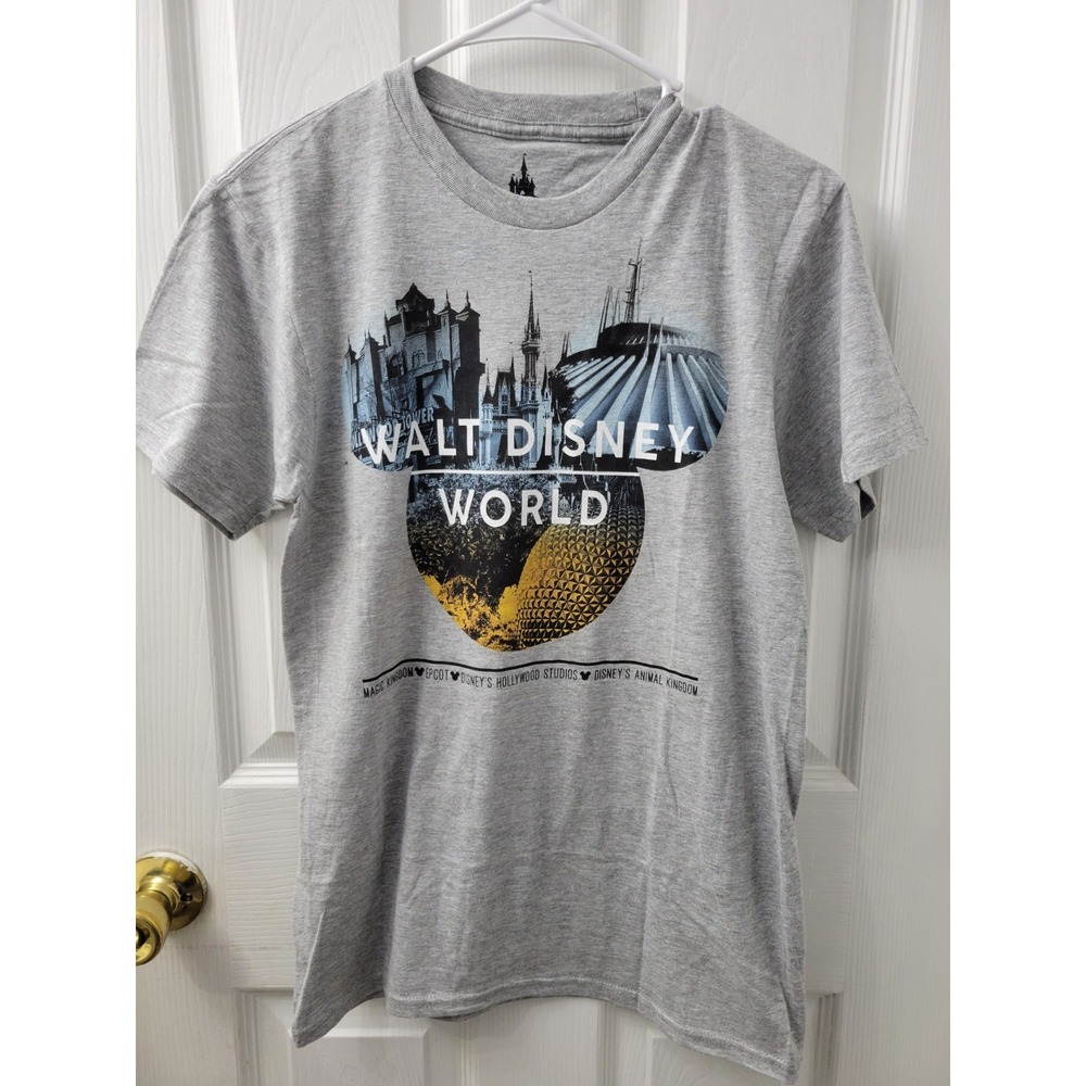 Disney Parks Walt Disney World Adult T-Shirt Size Small Gray NWOT